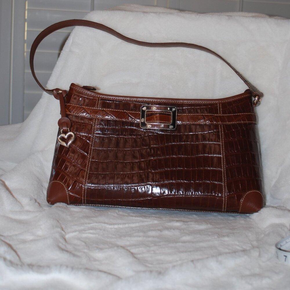 🐊✨Brighton Beauty - Crocodile pattern leather handbag🐊✨